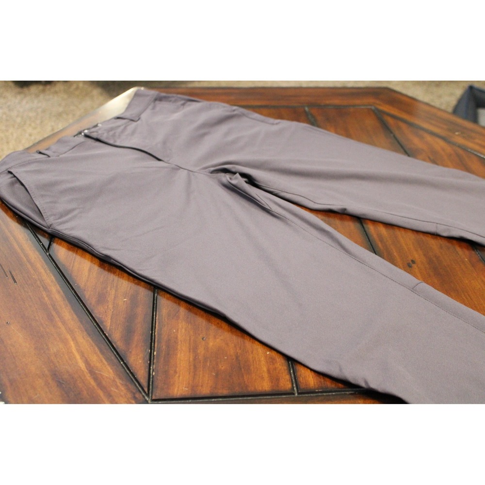 Cuts Jogger Pants Mens Medium Gray Slim Fit Elastic Cuff Casual Woven Polyester